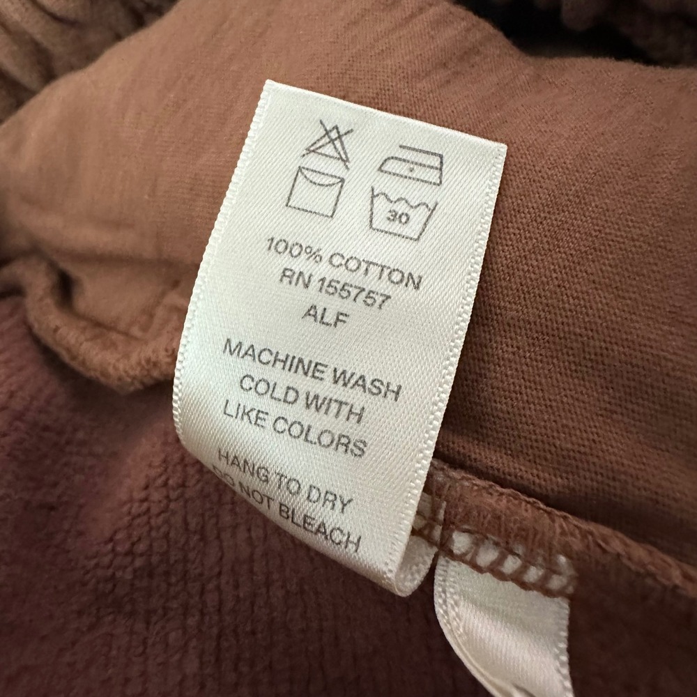 Madhappy Love Our Mother Brown Sweat Shorts Mens Small Graphic Fleece Earth Day - Picture 8 of 9